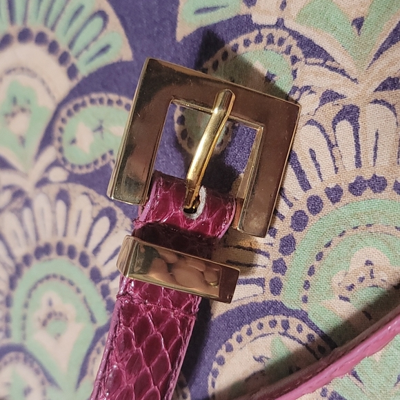 Genuine Snake Skin Belt Saks Fifth Avenue  Gorgeous! - Picture 3 of 5